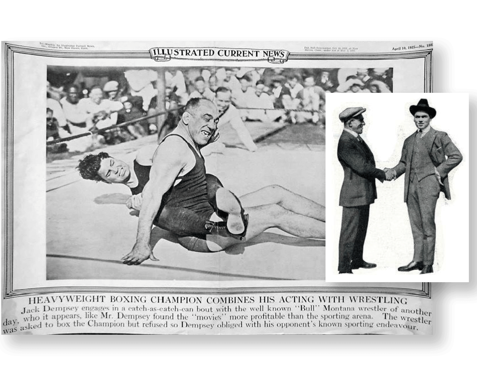 “Bull” Montana vs. Jack Dempsey