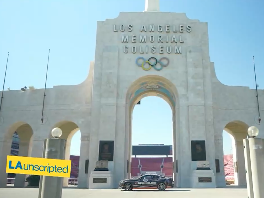 KTLA LA Unscripted Coliseum Peristyle