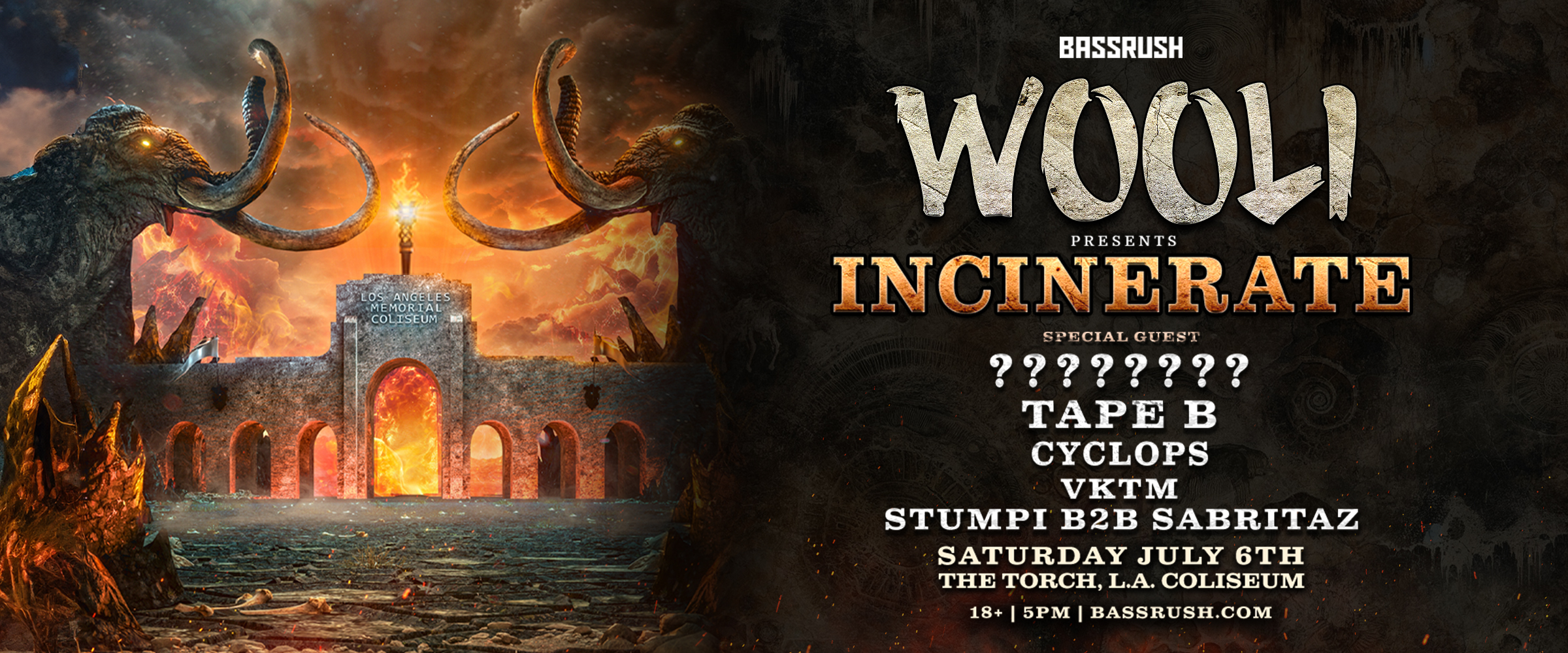 Bassrush: Wooli Presents Incinerate Los Angeles